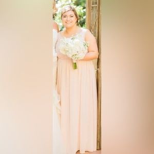 David’s Bridal Gown-Light Pink